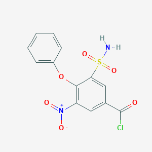 3-Nitro-4-phenoxy-5-sulfamoylbenzoyl chloride