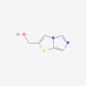 molecular formula C6H6N2OS B8457002 2-Hydroxymethylimidazo[5,1-b]thiazole 