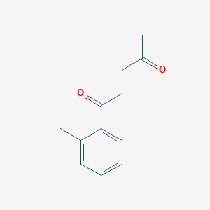 molecular formula C12H14O2 B8457020 1-(1,4-Dioxopentyl)-2-methylbenzene 