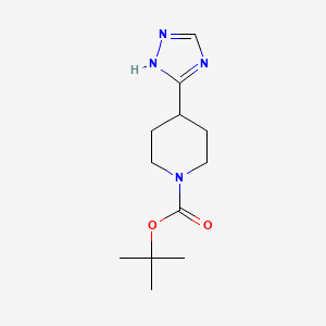 tert-butyl 4-(1H-1,2,4-triazol-3-yl)piperidine-1-carboxylate