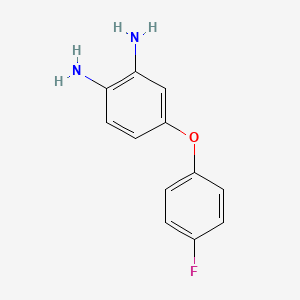 molecular formula C12H11FN2O B8457090 4-(4-Fluorophenoxy)benzene-1,2-diamine 