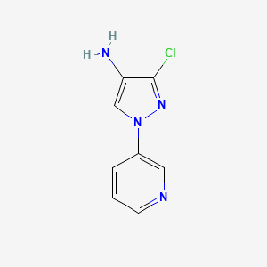 3-chloro-1-(pyridin-3-yl)-1H-pyrazol-4-amine