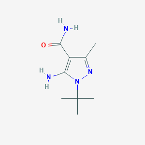 1-tert-butyl-3-methyl-5-amino-1H-pyrazole-4-carboxamide