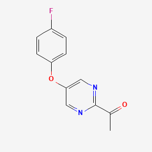 1-(5-(4-Fluorophenoxy)pyrimidin-2-yl)ethanone