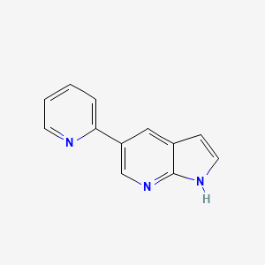 molecular formula C12H9N3 B8457134 5-Pyridin-2-yl-1H-pyrrolo[2,3-b]pyridine CAS No. 849068-23-1