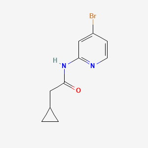 N-(4-bromopyridin-2-yl)-2-cyclopropylacetamide