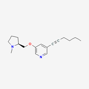 3-Hex-1-ynyl-5-((S)-1-methyl-pyrrolidin-2-ylmethoxy)-pyridine