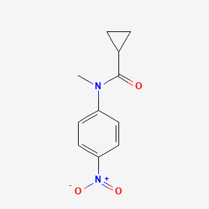 molecular formula C11H12N2O3 B8457209 N-methyl-N-(4-nitrophenyl)cyclopropanecarboxamide CAS No. 1192711-89-9