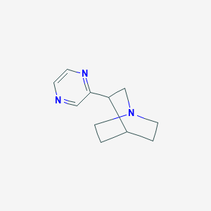 molecular formula C11H15N3 B8457223 2-(3-Quinuclidinyl)pyrazine 