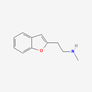 molecular formula C11H13NO B8457267 N-methyl 3-benzofuranethylamine 