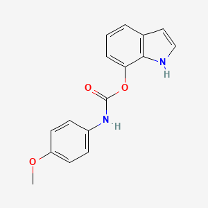 Carbamic acid,(4-methoxyphenyl)-,1h-indol-7-yl ester