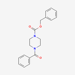 molecular formula C19H20N2O3 B8457388 4-Benzoylpiperazine-1-carboxylic acid benzyl ester 