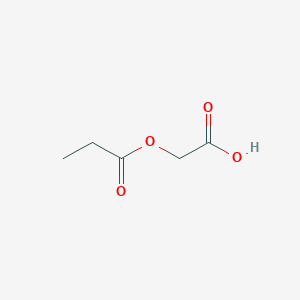 molecular formula C5H8O4 B8457394 (Propionyloxy)acetic acid 