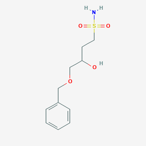 molecular formula C11H17NO4S B8457416 4-(Benzyloxy)-3-hydroxybutane-1-sulfonamide 
