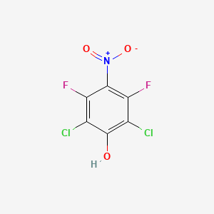 molecular formula C6HCl2F2NO3 B8457471 2,6-Dichloro-3,5-difluoro-4-nitrophenol 