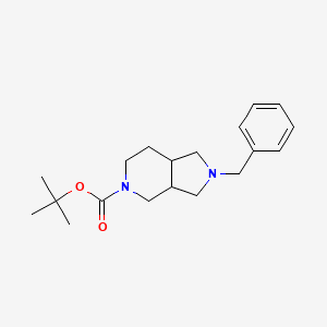 tert-butyl 2-benzylhexahydro-1H-pyrrolo[3,4-c]pyridine-5(6H)-carboxylate