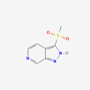 3-methanesulfonyl 1H-pyrazolo[3,4-c]pyridine