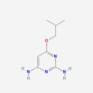 molecular formula C8H14N4O B8457518 6-(2-Methylpropoxy)-2,4-diaminopyrimidine 