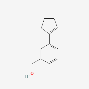 molecular formula C12H14O B8457579 (3-Cyclopenten-1-ylphenyl)methanol 
