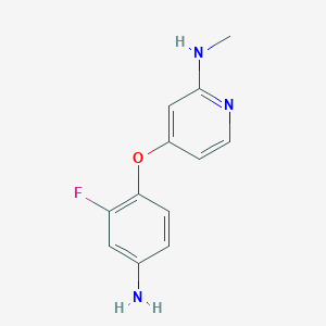4-(4-amino-2-fluorophenoxy)-N-methylpyridin-2-amine