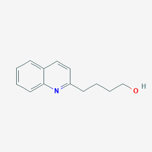 molecular formula C13H15NO B8457693 2-Quinolinebutanol 