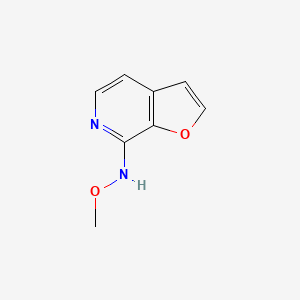 molecular formula C8H8N2O2 B8457696 N-methoxyfuro[2,3-c]pyridin-7-amine 