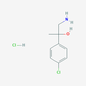 molecular formula C9H13Cl2NO B084577 1-Amino-2-(4-chloro-phenyl)-propan-2-ol hydrochloride CAS No. 14002-11-0