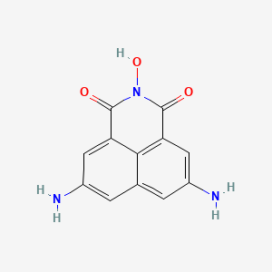 molecular formula C12H9N3O3 B8457702 5,8-Diamino-2-hydroxy-benzo[de]isoquinoline-1,3-dione 