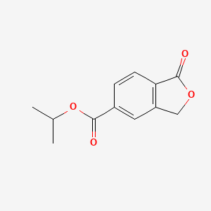 molecular formula C12H12O4 B8457704 Propan-2-yl 1-oxo-1,3-dihydro-2-benzofuran-5-carboxylate CAS No. 207559-03-3