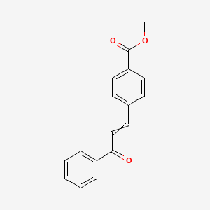 molecular formula C17H14O3 B8457737 Methyl-4-(3-oxo-3-phenylpropenyl)-benzoate 