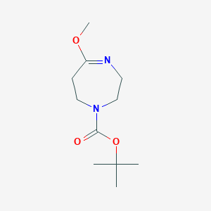 molecular formula C11H20N2O3 B8457762 tert-butyl 5-methoxy-2,3,6,7-tetrahydro-1H-1,4-diazepine-1-carboxylate 