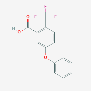 molecular formula C14H9F3O3 B8457790 5-(Phenyloxy)-2-(trifluoromethyl)benzoic acid 