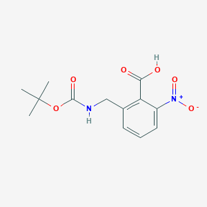 2-(((tert-Butoxycarbonyl)amino)methyl)-6-nitrobenzoic acid