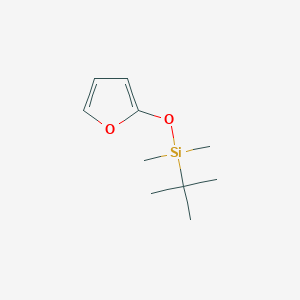 molecular formula C10H18O2Si B8457807 2-(tert-Butyldimethylsiloxy)furan 