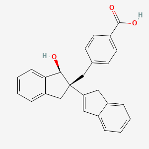 4-(((1'S,2'S)-1'-HYdroxy-1',3'-dihydro-1H,2'H-[2,2'-biinden]-2'-yl)methyl)benzoic acid