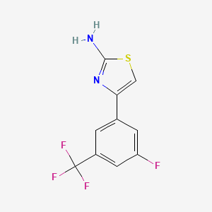 4-[3-Fluoro-5-(trifluoromethyl)phenyl]-1,3-thiazol-2-amine
