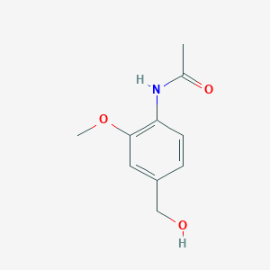 molecular formula C10H13NO3 B8457915 4-Acetamido-3-methoxybenzyl alcohol 