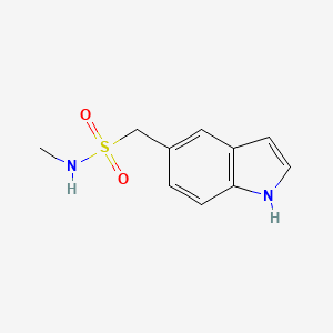 molecular formula C10H12N2O2S B8457954 1H-Indole-5-methanesulfonamide, N-methyl- 