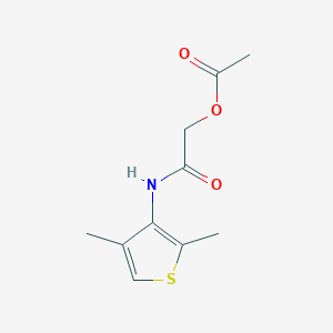 molecular formula C10H13NO3S B8457971 2-[(2,4-Dimethylthiophen-3-yl)amino]-2-oxoethyl acetate CAS No. 87675-39-6