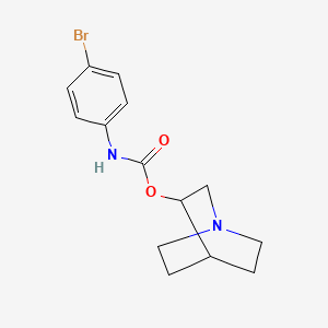 molecular formula C14H17BrN2O2 B8457975 N-(4-Bromophenyl)carbamic Acid 1-azabicyclo[2.2.2]octan-3-yl Ester CAS No. 195190-96-6