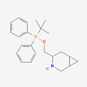 molecular formula C23H31NOSi B8457989 4-(((Tert-butyldiphenylsilyl)oxy)methyl)-3-azabicyclo[4.1.0]heptane 