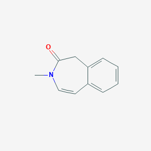 molecular formula C11H11NO B8457992 3-methyl-2,3-dihydro-1H-3-benzazepin-2-one CAS No. 425386-56-7