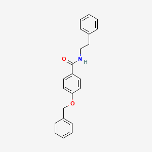 molecular formula C22H21NO2 B8458039 4-benzyloxy-N-phenethylbenzamide 