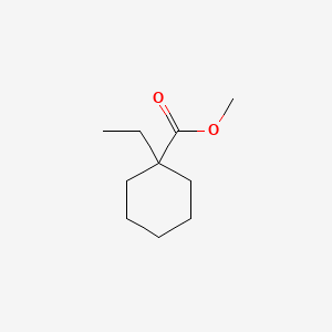 molecular formula C10H18O2 B8458108 Cyclohexanecarboxylic acid, 1-ethyl-, methyl ester CAS No. 4630-81-3