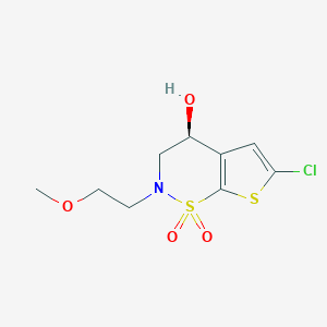 (4S)-6-Chloro-4-hydroxy-2-(2-methoxyethyl)-3,4-dihydro-1lambda~6~-thieno[3,2-e][1,2]thiazine-1,1(2H)-dione