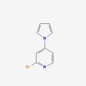 molecular formula C9H7BrN2 B8458129 2-bromo-4-(1H-pyrrol-1-yl)pyridine 