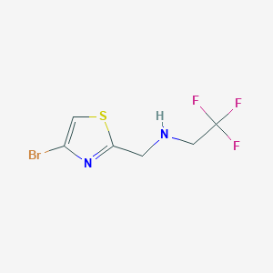 2-Thiazolemethanamine, 4-bromo-N-(2,2,2-trifluoroethyl)-
