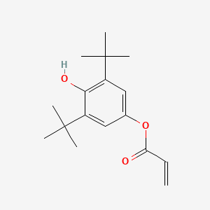 molecular formula C17H24O3 B8458151 3,5-Di-tert-butyl-4-hydroxyphenyl prop-2-enoate CAS No. 24732-14-7
