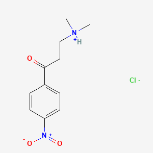 molecular formula C11H15ClN2O3 B8458161 N,N-dimethyl-N-4-nitrobenzoylethylammonium chloride 