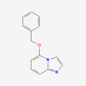 molecular formula C14H12N2O B8458162 5-Benzyloxyimidazo[1,2-a]pyridine 